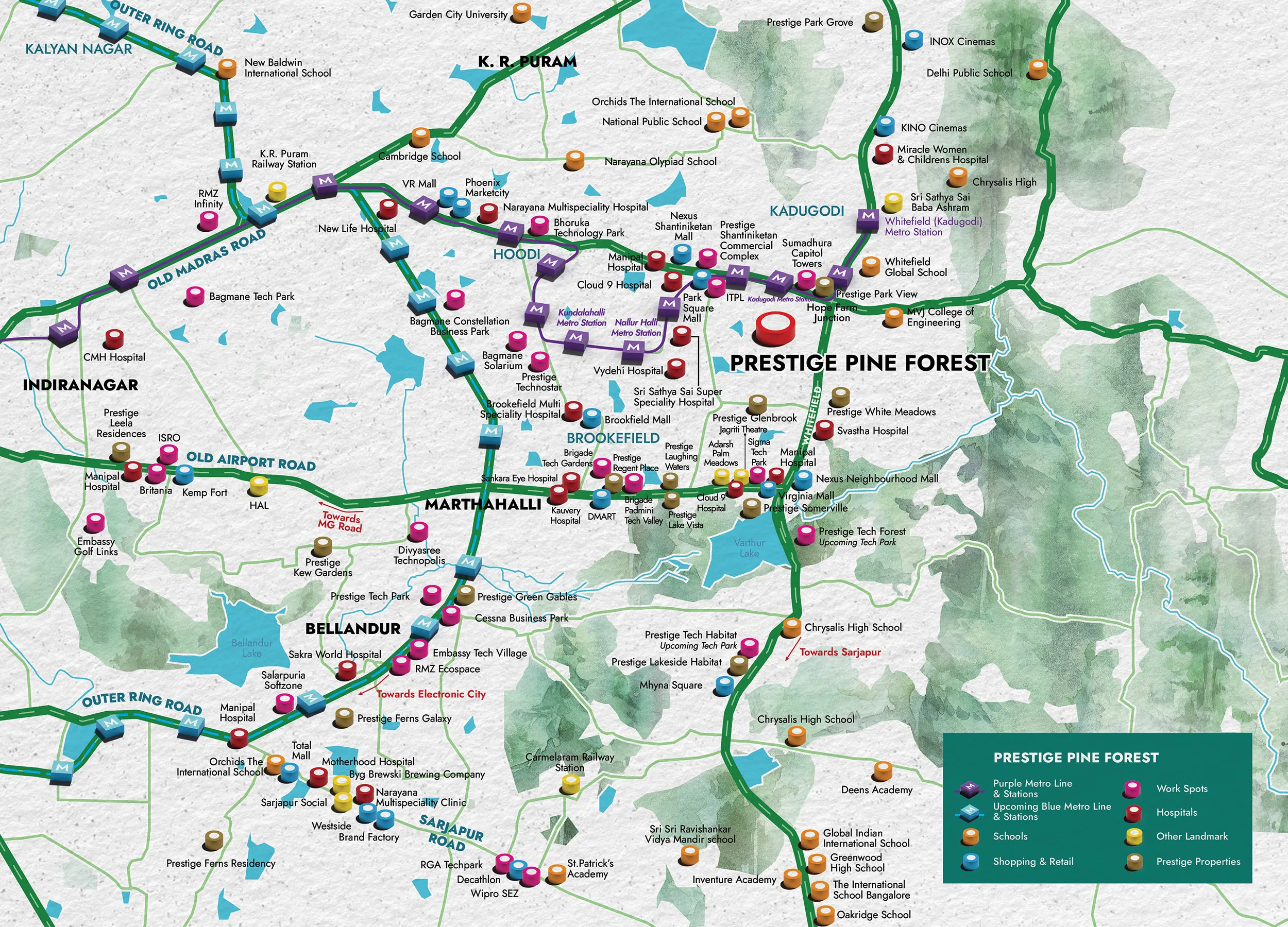 Prestige Pine Forest Location Map